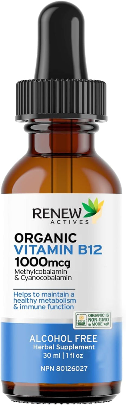 Premium B12 Liquid Extract Supplement - Vegan Drops with High-Potency Complex for Healthy Skin, Strong Nails, Vibrant Hair, & Optimal Immune Functions - Fast-Absorbing 30Ml Formula