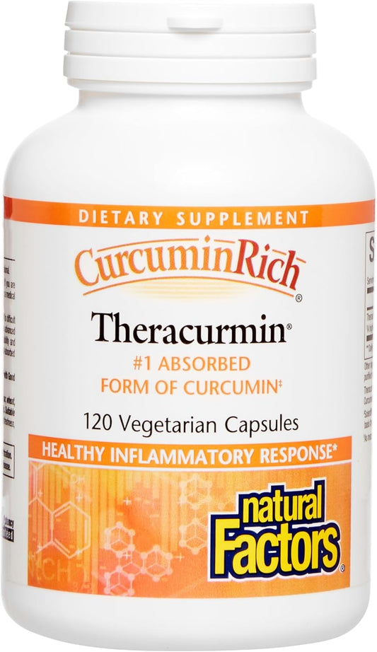 - Curcuminrich Theracurmin 30Mg, Inflammation Support for Joints, Heart, and Circulation, 120 Vegetarian Capsules