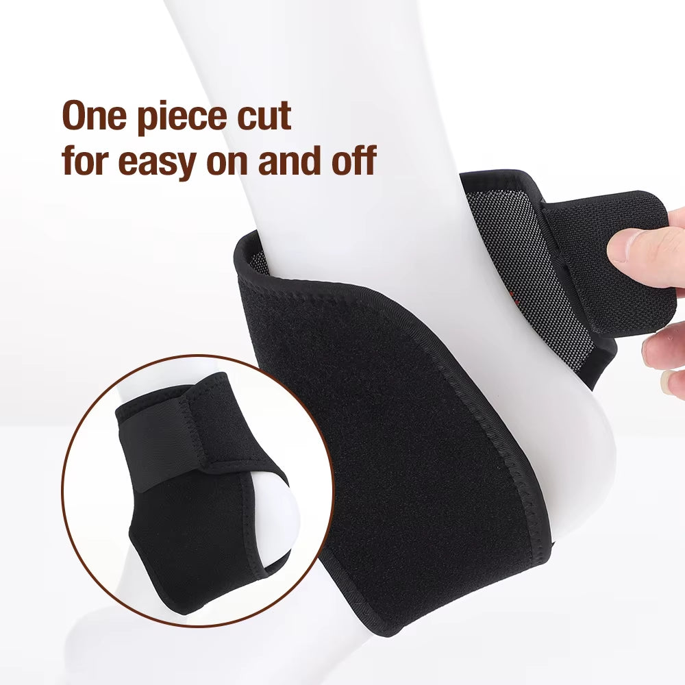 1Pcs/Pair Tourmaline Self Heating Ankle Support Magnetic Therapy Ankle Massage Belt Pad Foot Health Care Protective Sprain