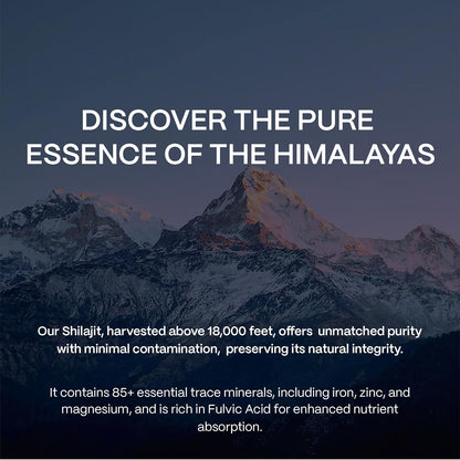 Shilajit Capsules – Pure Himalayan Natural Shilajit for Men and Women, 500Mg per Serving (2 Capsules), Boost Energy and Vitality, 50% Fulvic Acid, Trace Minerals, Immune Support, Vegan Friendly