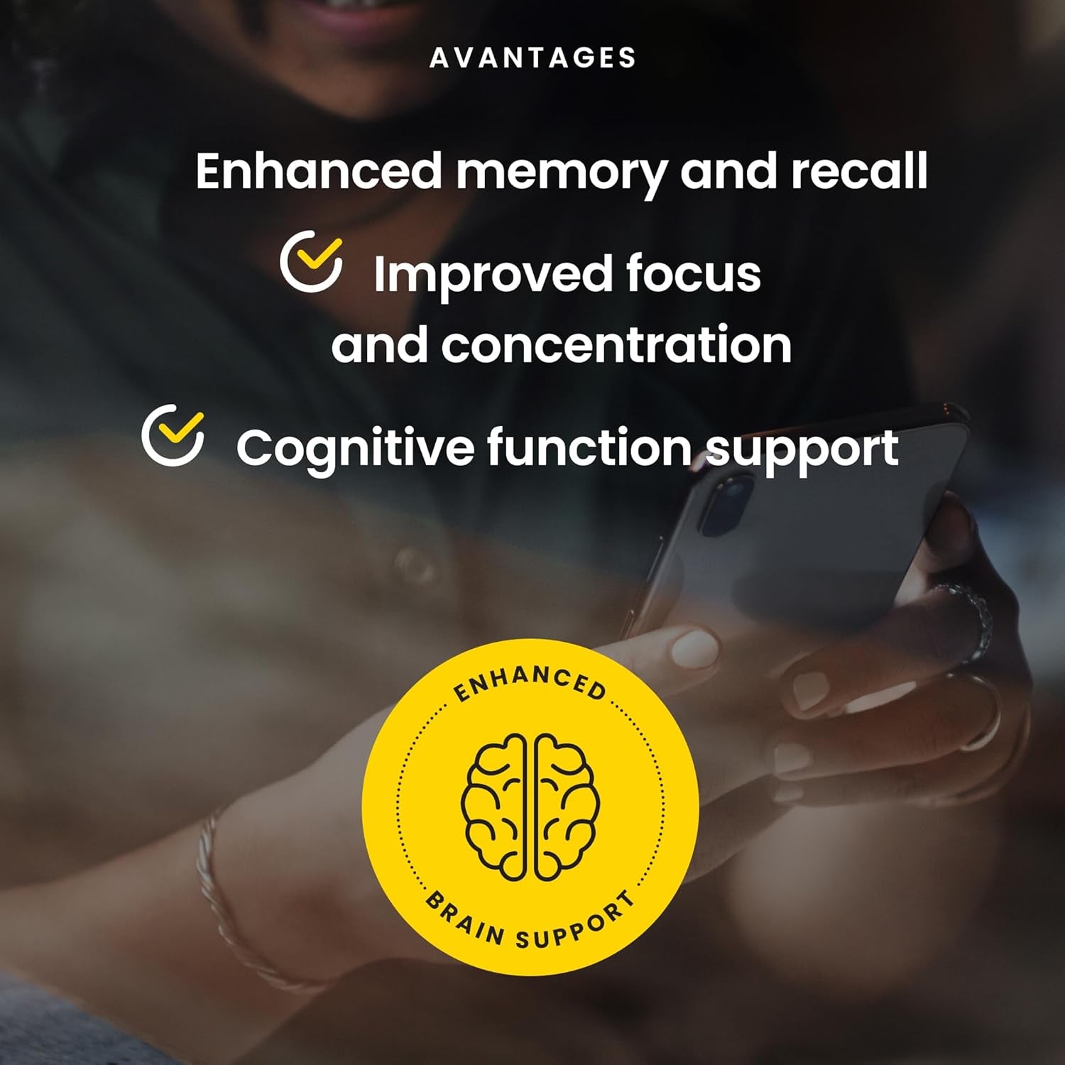 Lions Mane Mushroom Supplement Powder, 100G - Organic Cognitive Support - Best Brain Supplement for Memory