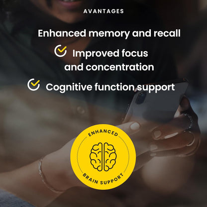 Lions Mane Mushroom Supplement Powder, 100G - Organic Cognitive Support - Best Brain Supplement for Memory