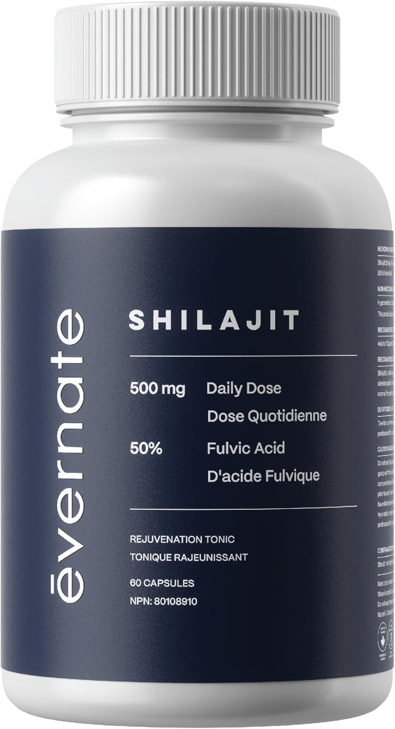 Shilajit Capsules – Pure Himalayan Natural Shilajit for Men and Women, 500Mg per Serving (2 Capsules), Boost Energy and Vitality, 50% Fulvic Acid, Trace Minerals, Immune Support, Vegan Friendly