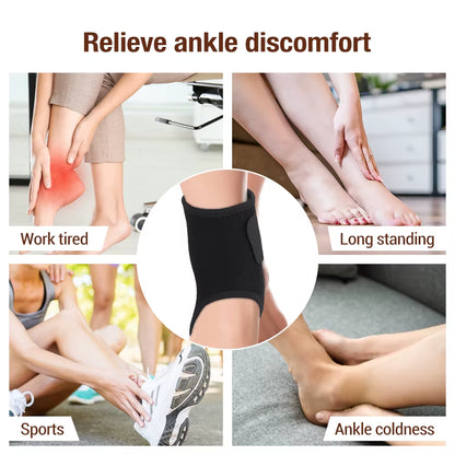 1Pcs/Pair Tourmaline Self Heating Ankle Support Magnetic Therapy Ankle Massage Belt Pad Foot Health Care Protective Sprain