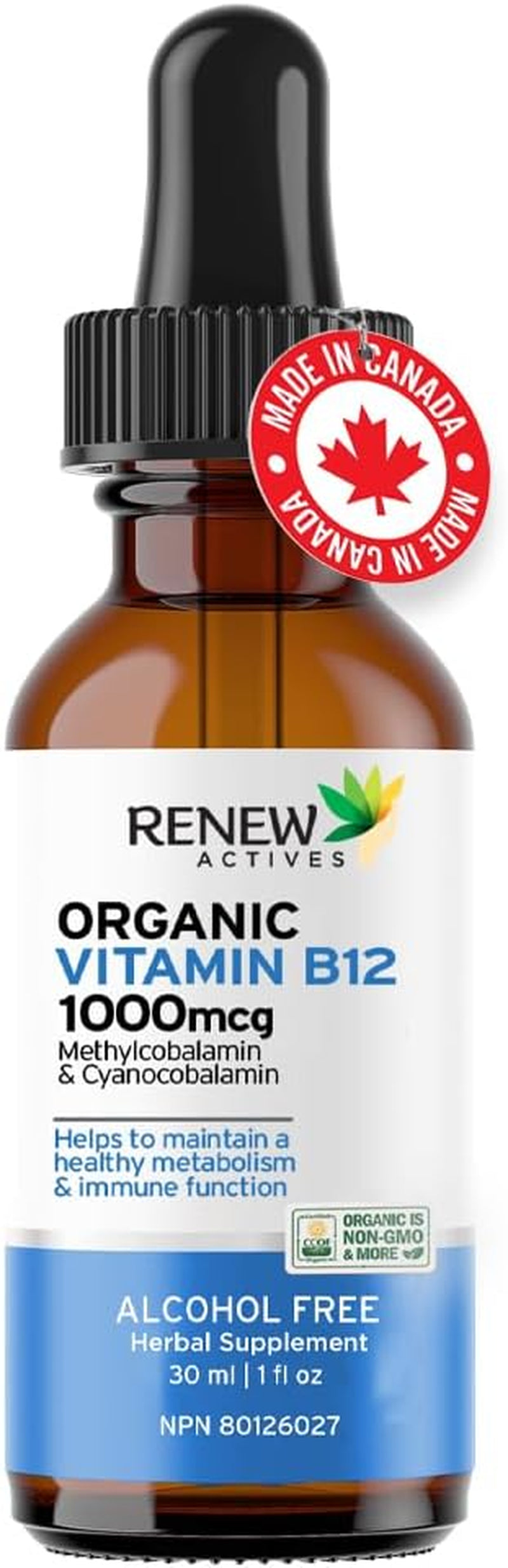 Premium B12 Liquid Extract Supplement - Vegan Drops with High-Potency Complex for Healthy Skin, Strong Nails, Vibrant Hair, & Optimal Immune Functions - Fast-Absorbing 30Ml Formula